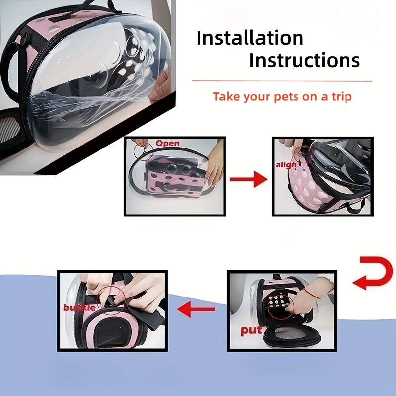 Small Travel Pet Bubble Backpack For Cats And Puppies