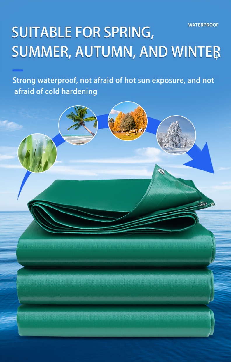 heavy duty green tarp weather resistant small tent ground Temu