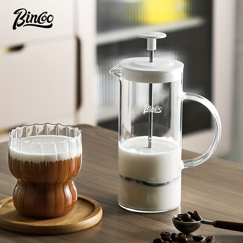 Mr. Coffee Manual Milk Frother, Glass Jar