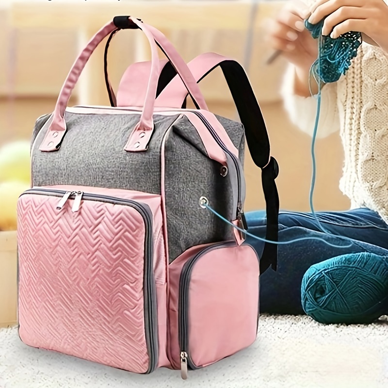 MYBAGZING Small Crochet Bag Organizer - Knitting Bag - Yarn Storage  Organizer - Yarn Bag for Crocheting - Yarn Holder for Crochet Accessories