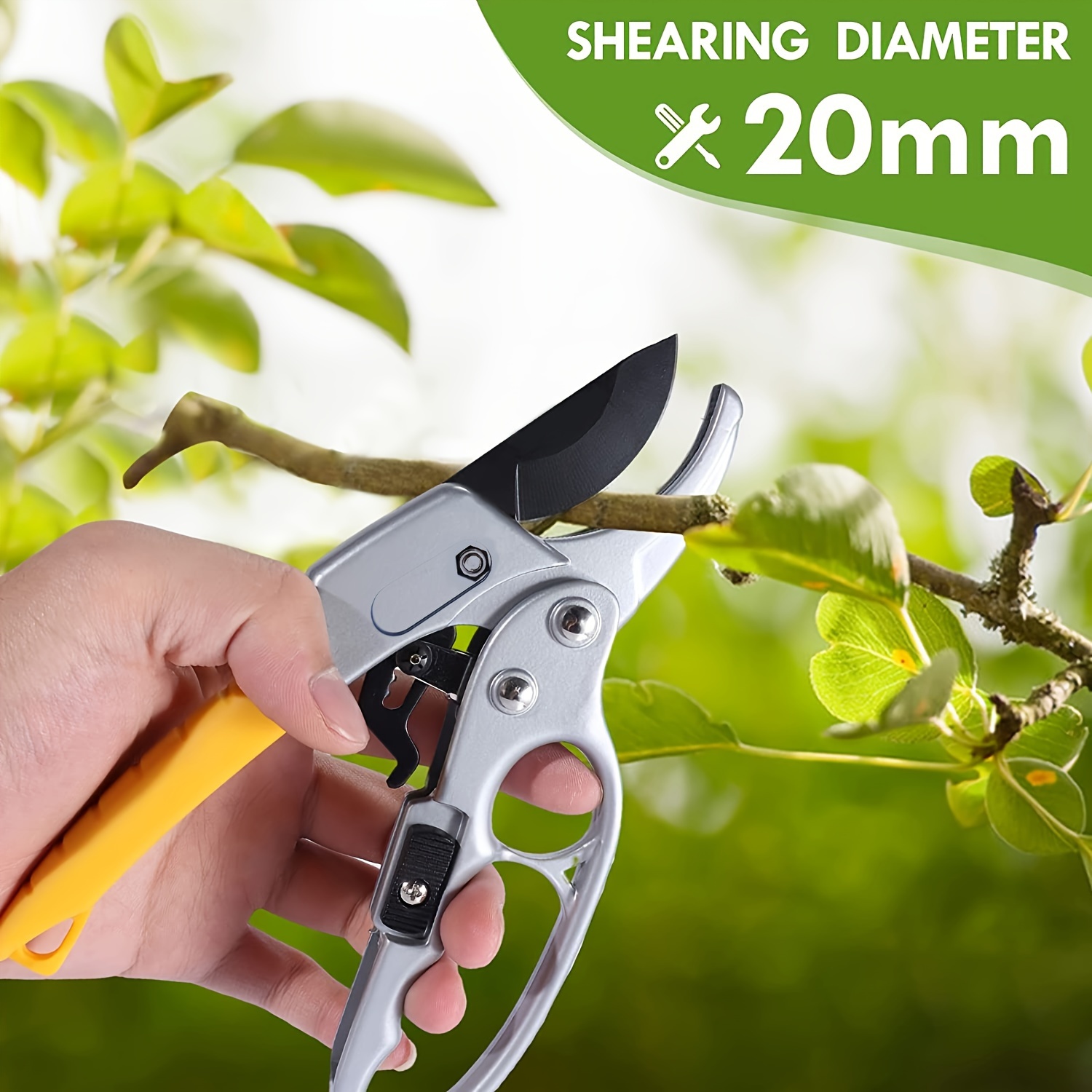  WHATOOK Pruning Shears for Gardening, Heavy Duty Hand