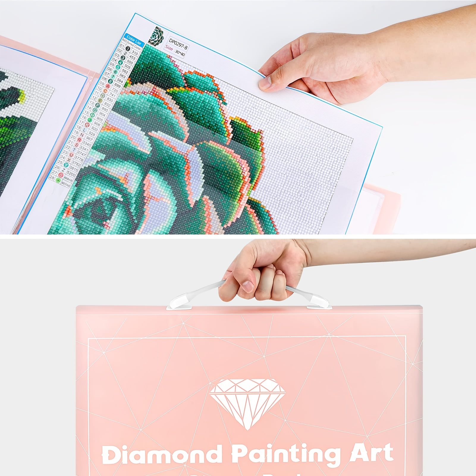  A3 Diamond Painting Storage Boook, 60 Pages Diamond Art  Portfolio Presentation Book for 12x16 Diamond Painting, Diamond Painting  Portfolio. : Arts, Crafts & Sewing