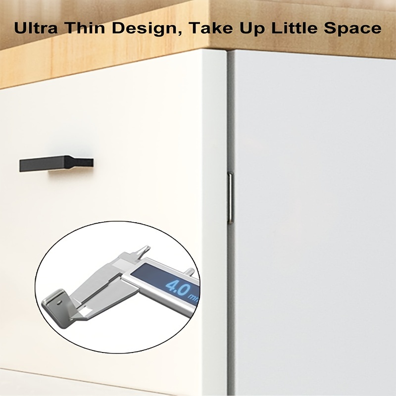 Imanes para puerta de gabinete, paquete de 10 cierres magnéticos ultrafinos  con tornillos, cierre magnético de cajón para cierre de puerta corrediza