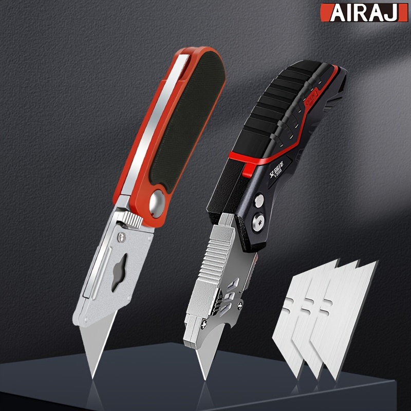 Retractable Box Cutter Blade Utility Knife Carbon Steel Self - Temu