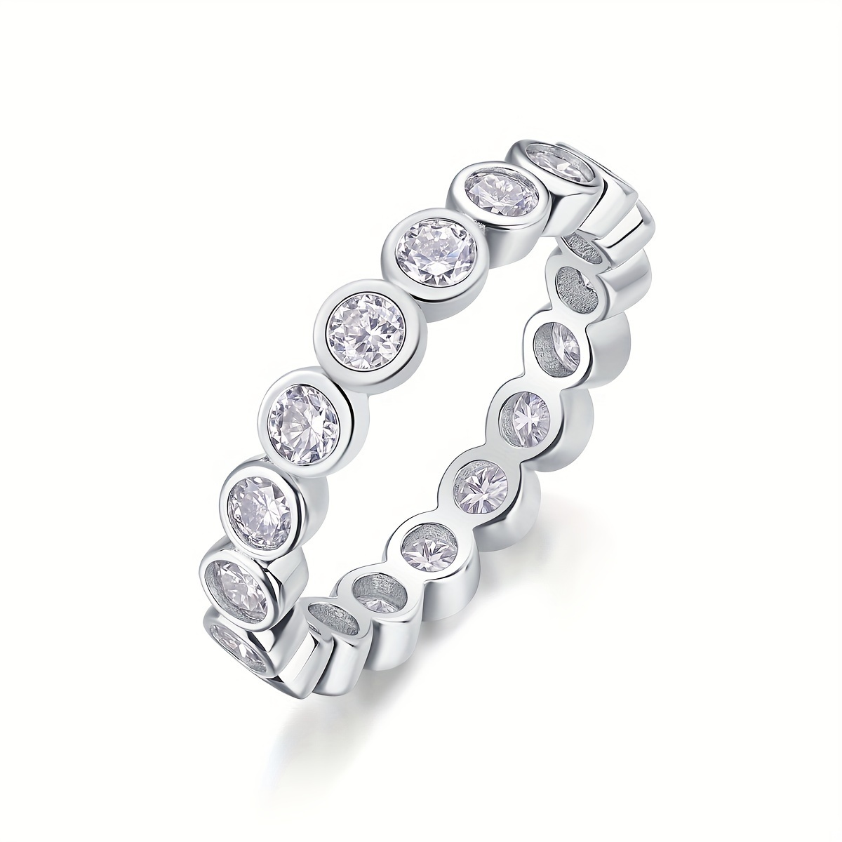 Yumilok Damen Halskette 925 Sterling Silber Mit Moissanit Anhänger - 1,0 Ct, D-Farbe, VVS1, Im Geschenkbox