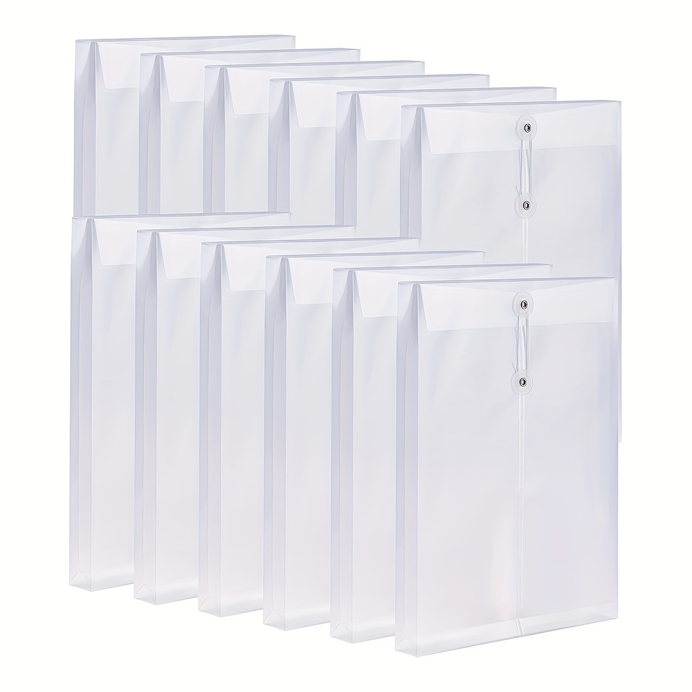 Plastic Envelopes Poly Envelopes Clear Document Folders - Temu