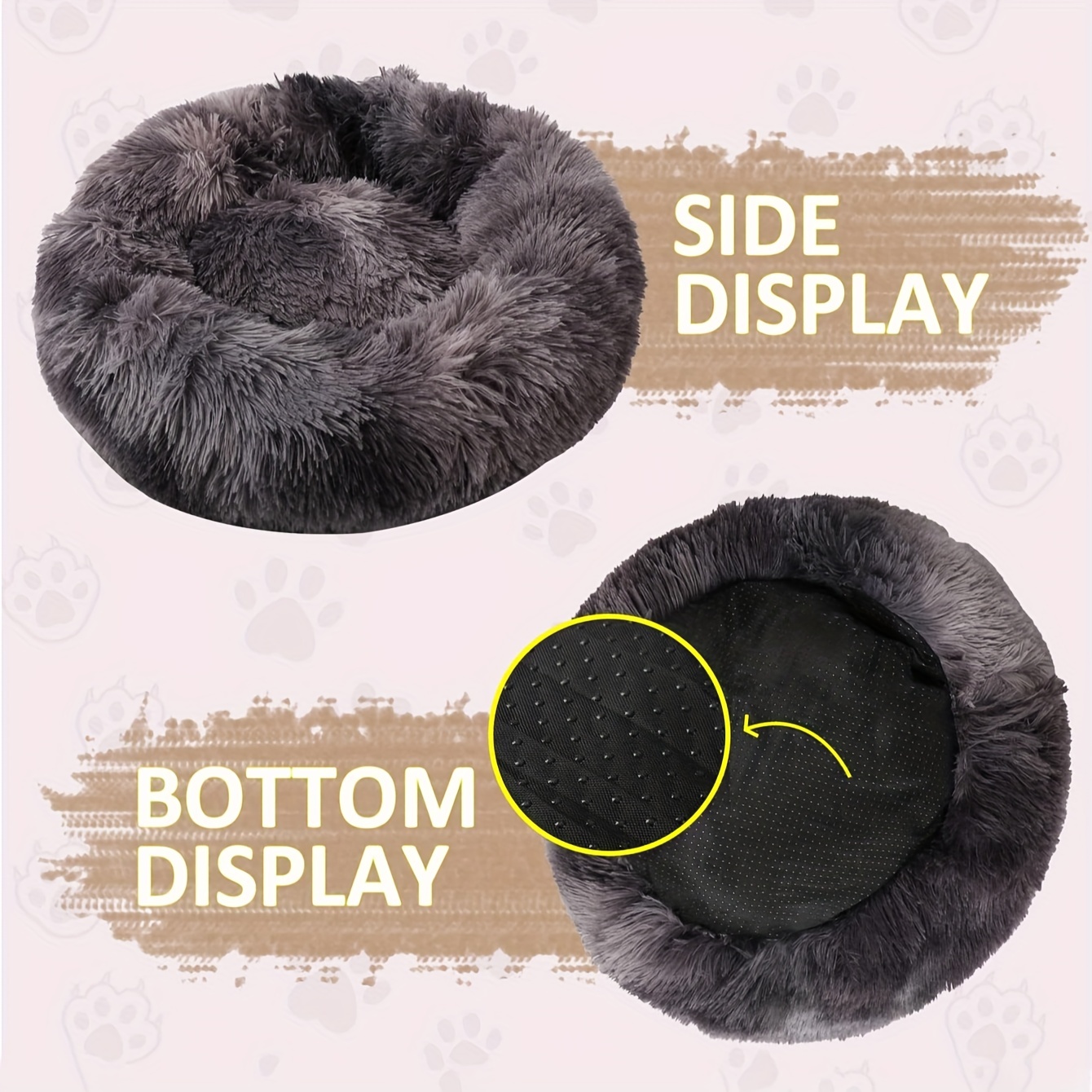 Round dog best sale bed with sides