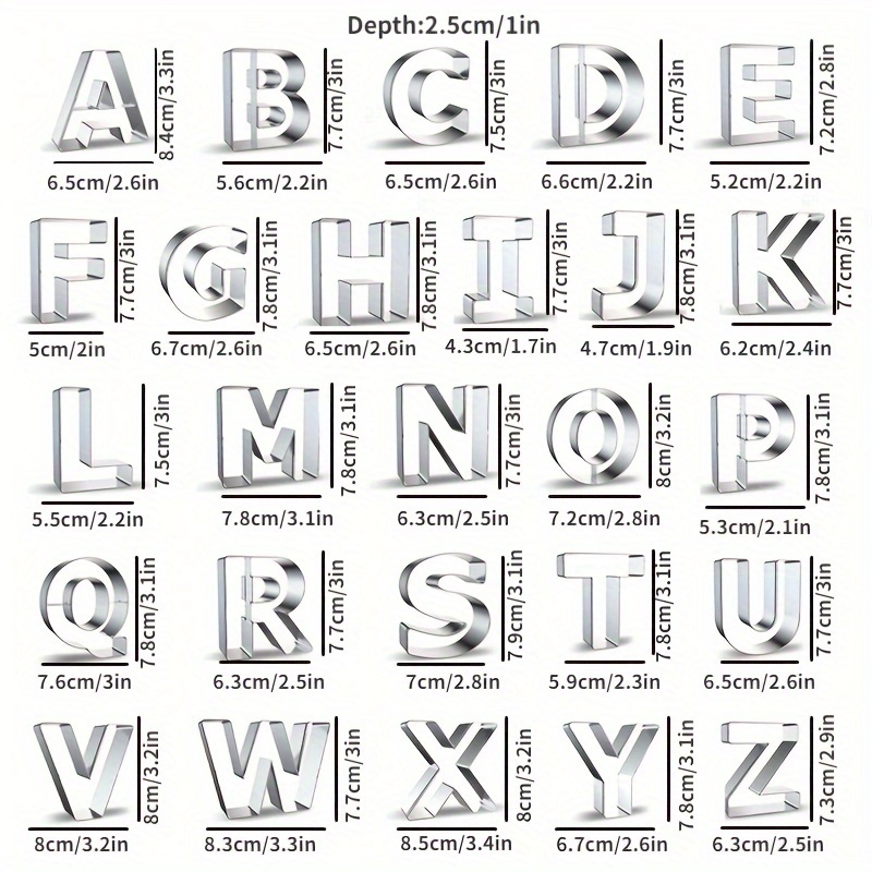 40pcs, Alphabet Cookie Cutters With Handle, Plastic Candy Molds, English  Letters Biscuit Molds, Cake Decorating Molds, Baking Tools, Kitchen Gadgets
