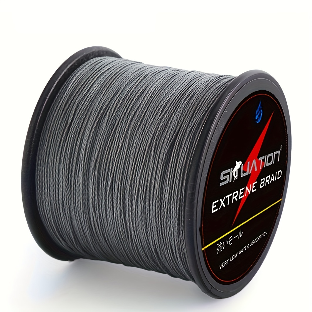 Super Strong Fishing Line - 500m/1640ft 4-Strand Multifilament PE  Anti-abrasion Braided Line for Smooth Long Casting, Available in 10-80 LB  Options