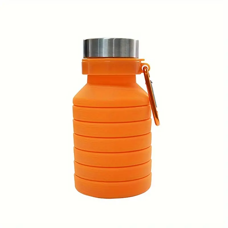 550ML Bouteille D'eau Pliable En Silicone Sans BPA, Bouteilles D