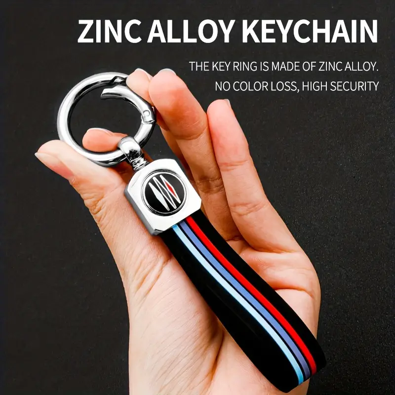 Car Black Keychain Key Ring Lanyard Accessories Zinc Alloy - Temu