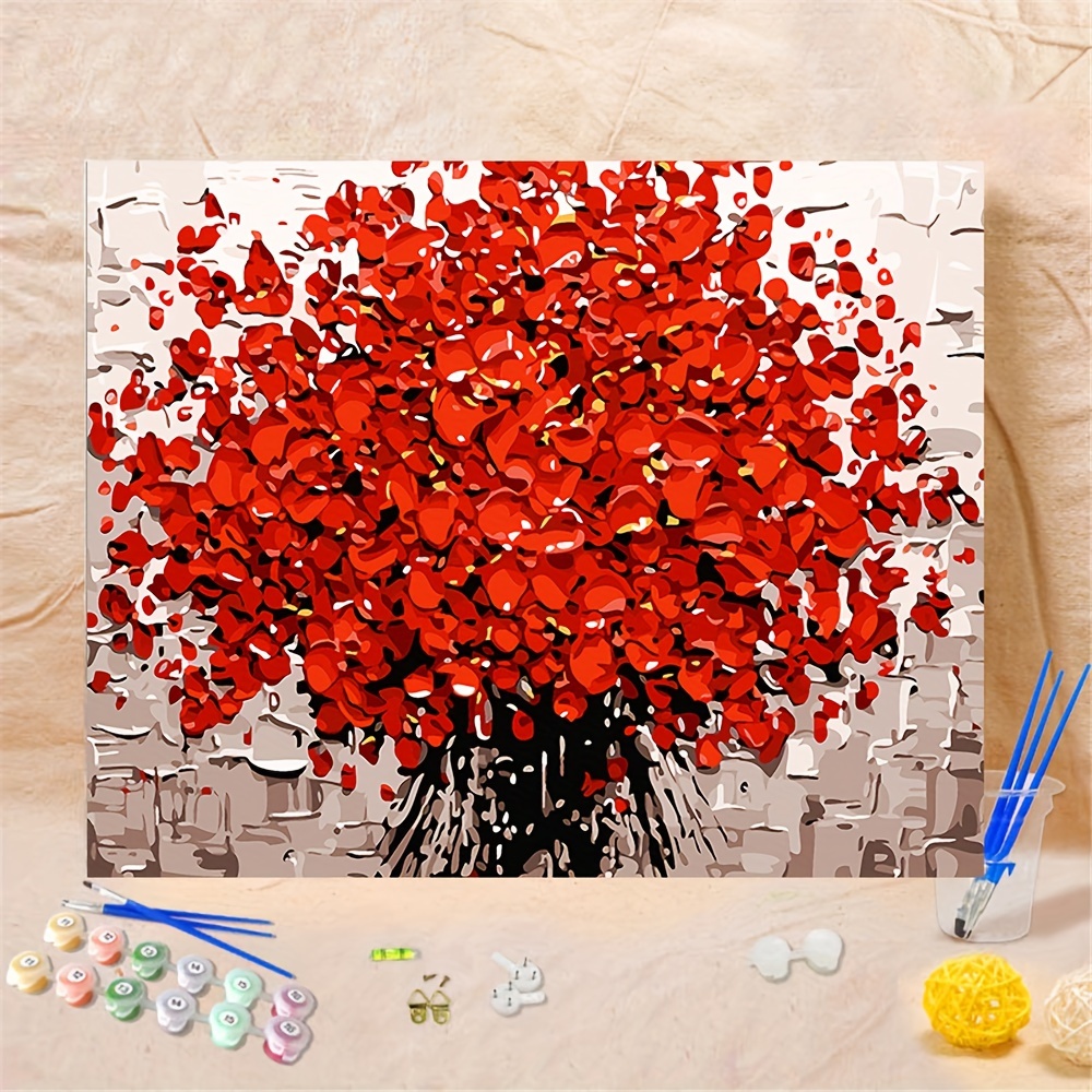 Diy Painting By Numbers For Adults Beginners Book Tree - Temu