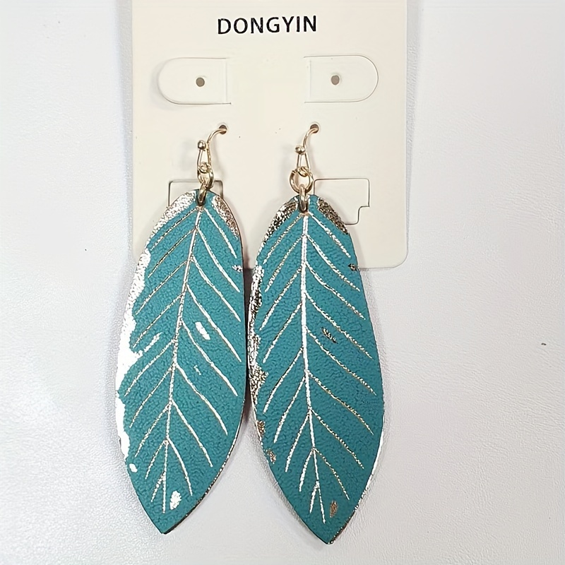 Trendy Minimal Leather Earring For women