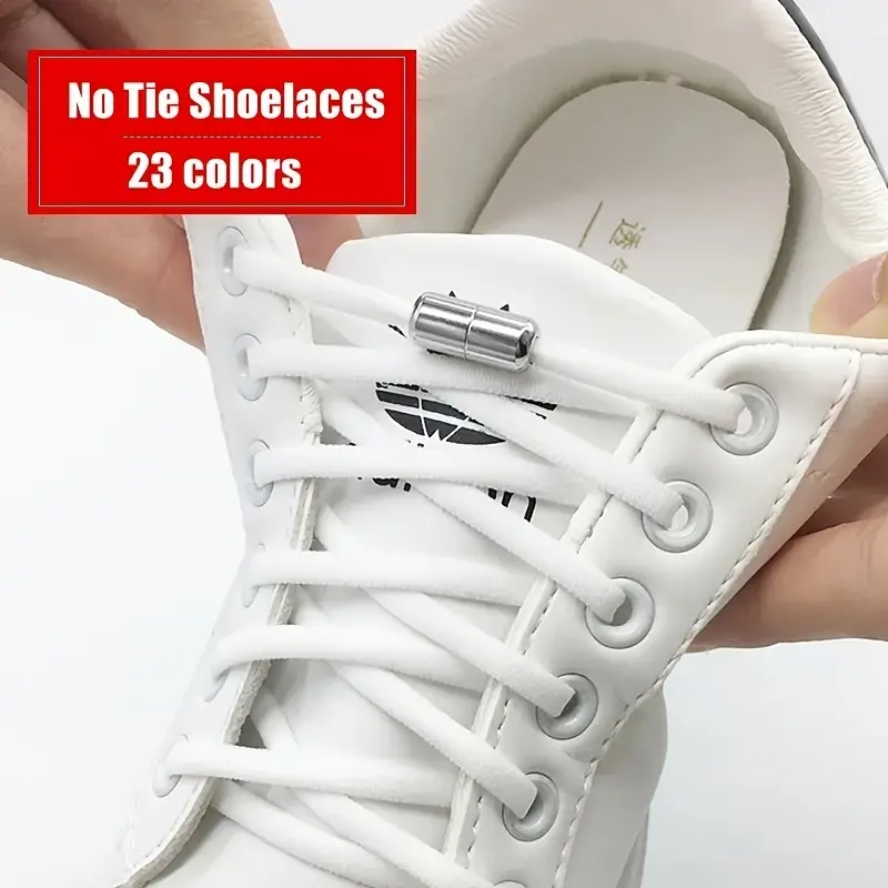 12 Colors No Tie Shoe Laces Lazy Elastic Shoelaces - Temu
