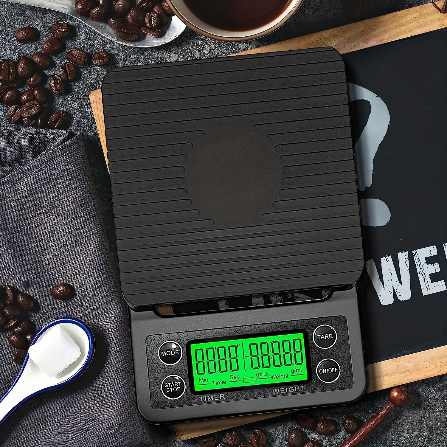 Digital Food Kitchen Scale Timer for Drip / Pour Over Coffee