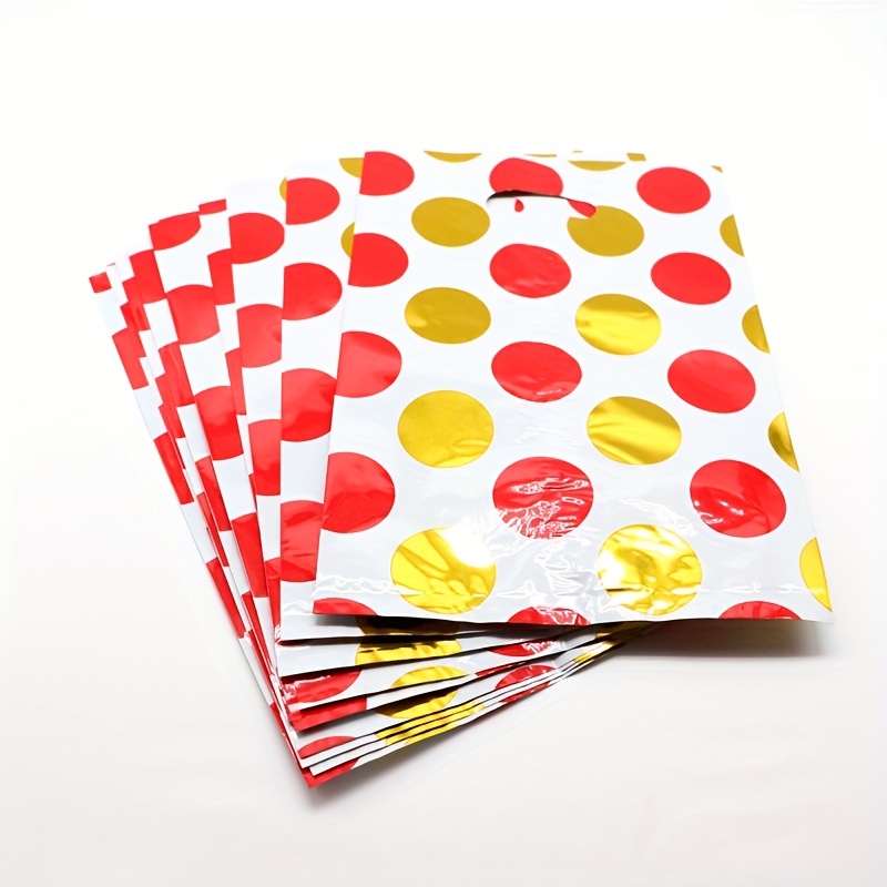 Golden Polka Dot Candy Bags For Treat Party Favor Goodie - Temu