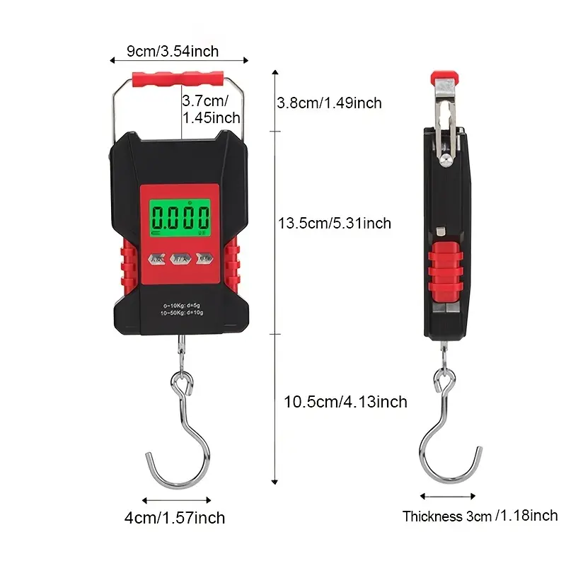 Portable Waterproof Luggage Scale With Rechargeable Battery And
