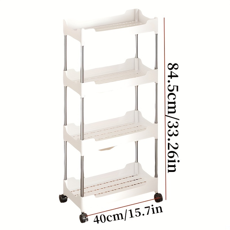 Small Cart Storage Rack Kitchen Floor Bedroom Snacks Mobile Bathroom Storage Rac