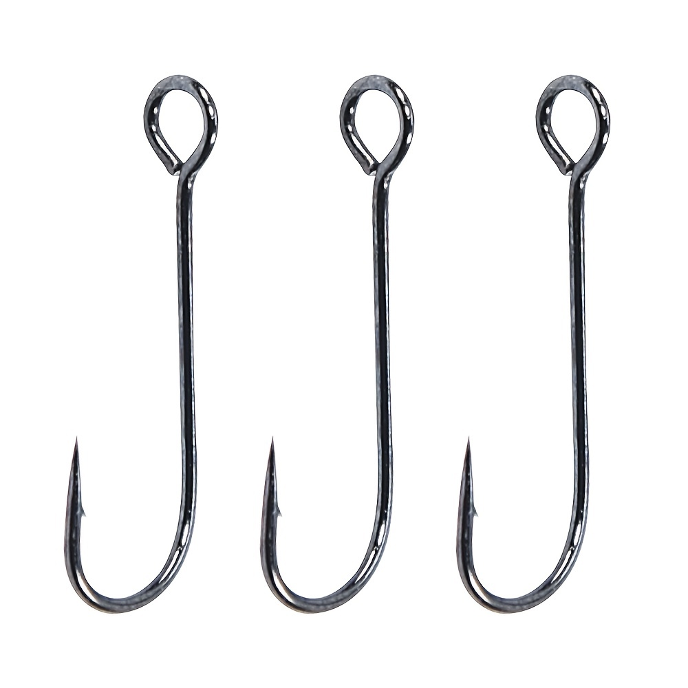 B&u Big Eyes Ring Barb Fishing Hook - High Carbon Steel Single Hooks For  Soft Worm Tackle Fishing - Improved Hooking And Durability - Temu  Netherlands