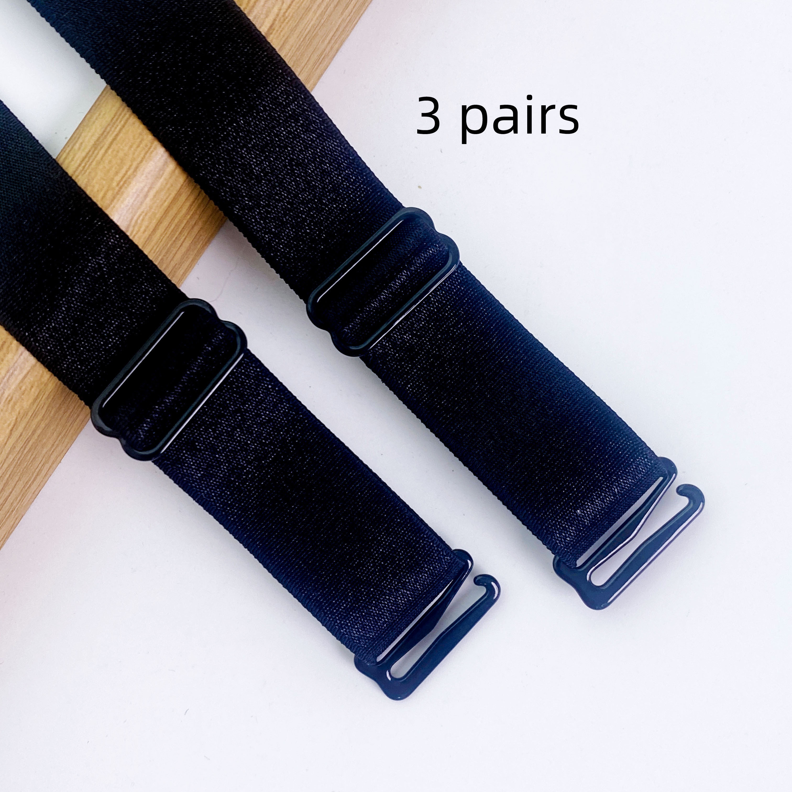 3 Pairs Transparent Adjustable Shoulder Straps, Soft Elastic Non-slip Bra  Straps, Women's Lingerie & Underwear Accessories