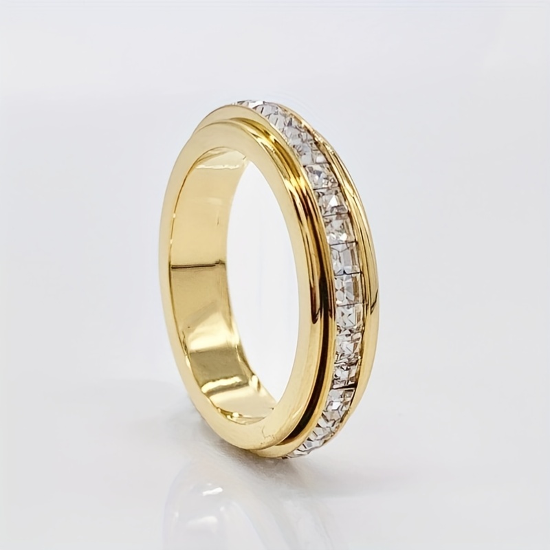 Rotatable Band Ring Women Ring Perfect Finger Ring Jewelry