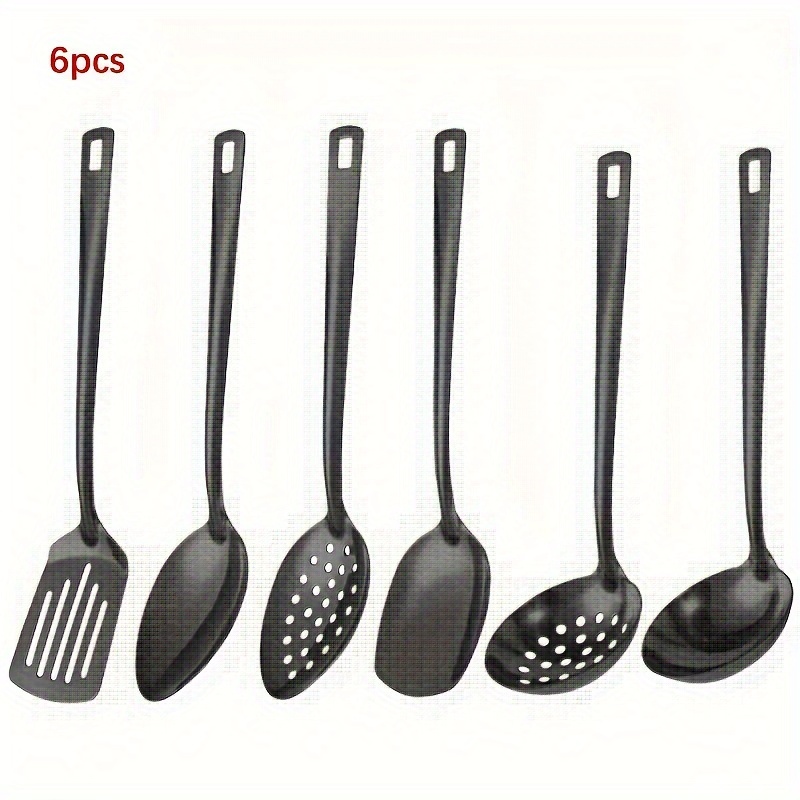 

6pcs Stainless Steel Cookware, Utility Shovel, Utility Rice Spoon, Utility Soup Spoon, Convenient Storage, Suitable For Buffet Restaurant, Parties, Gatherings, Dishwasher Safe