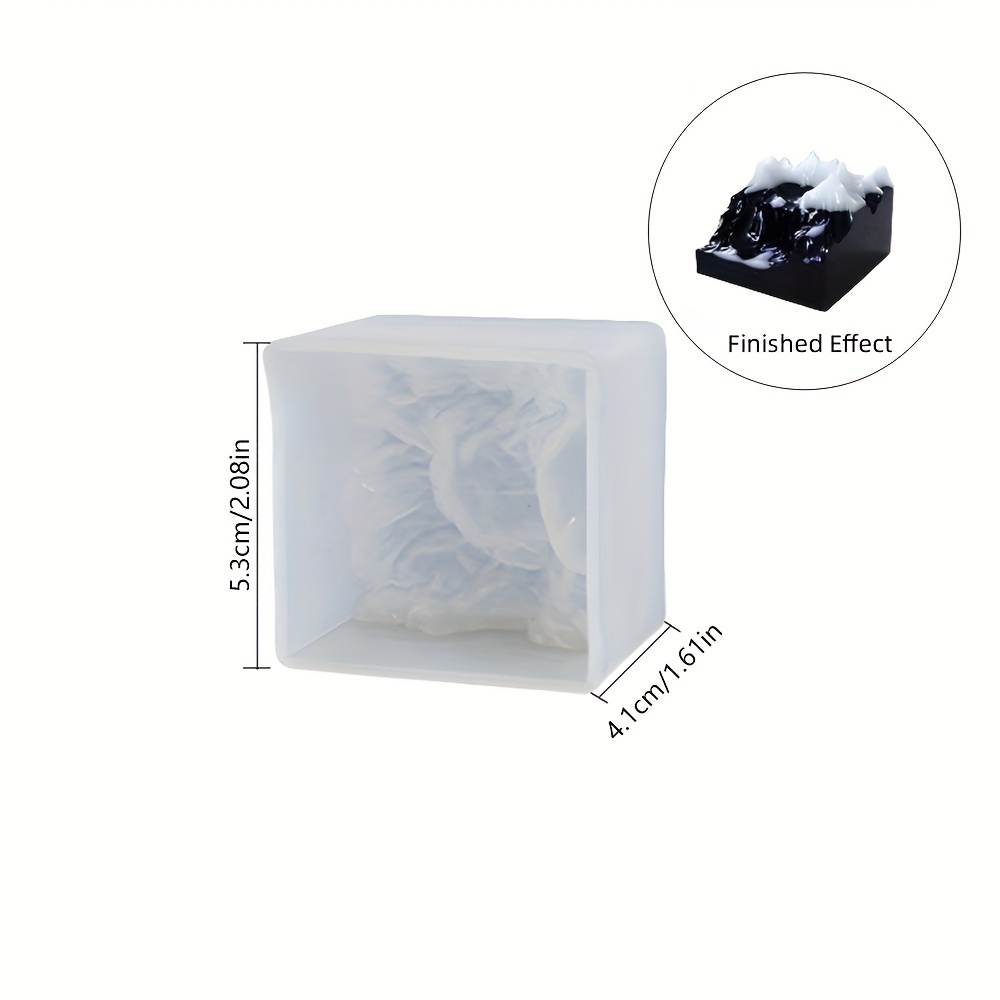 3d Mountain Mold Silicone Molds Clear Casting Molds For Micro Landscape Decoration Craft, Make Landscape, Necklace Pendant, Paperweight