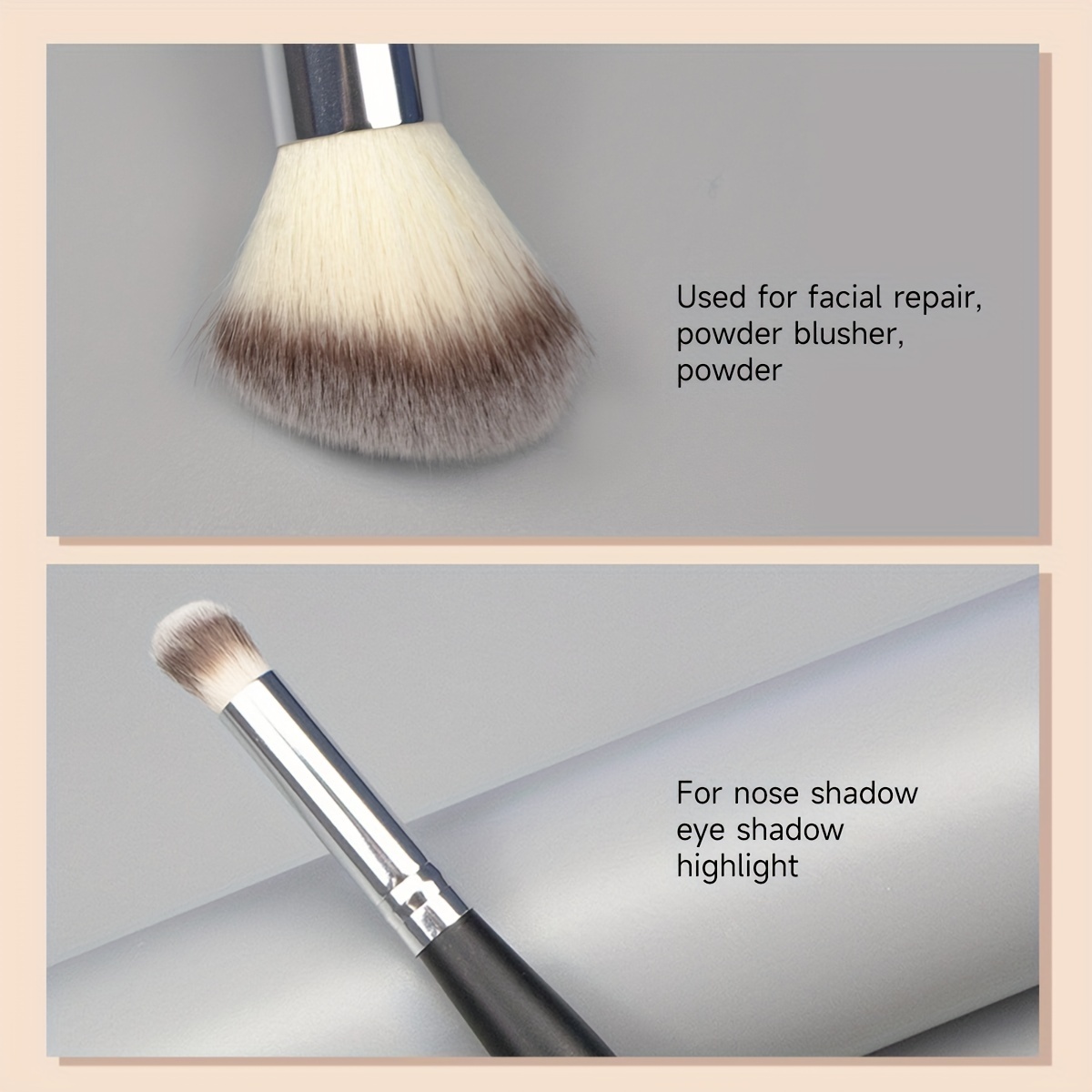 Dual ended Angled Shadow Nose Brush Perfect Contour Temu Brush 