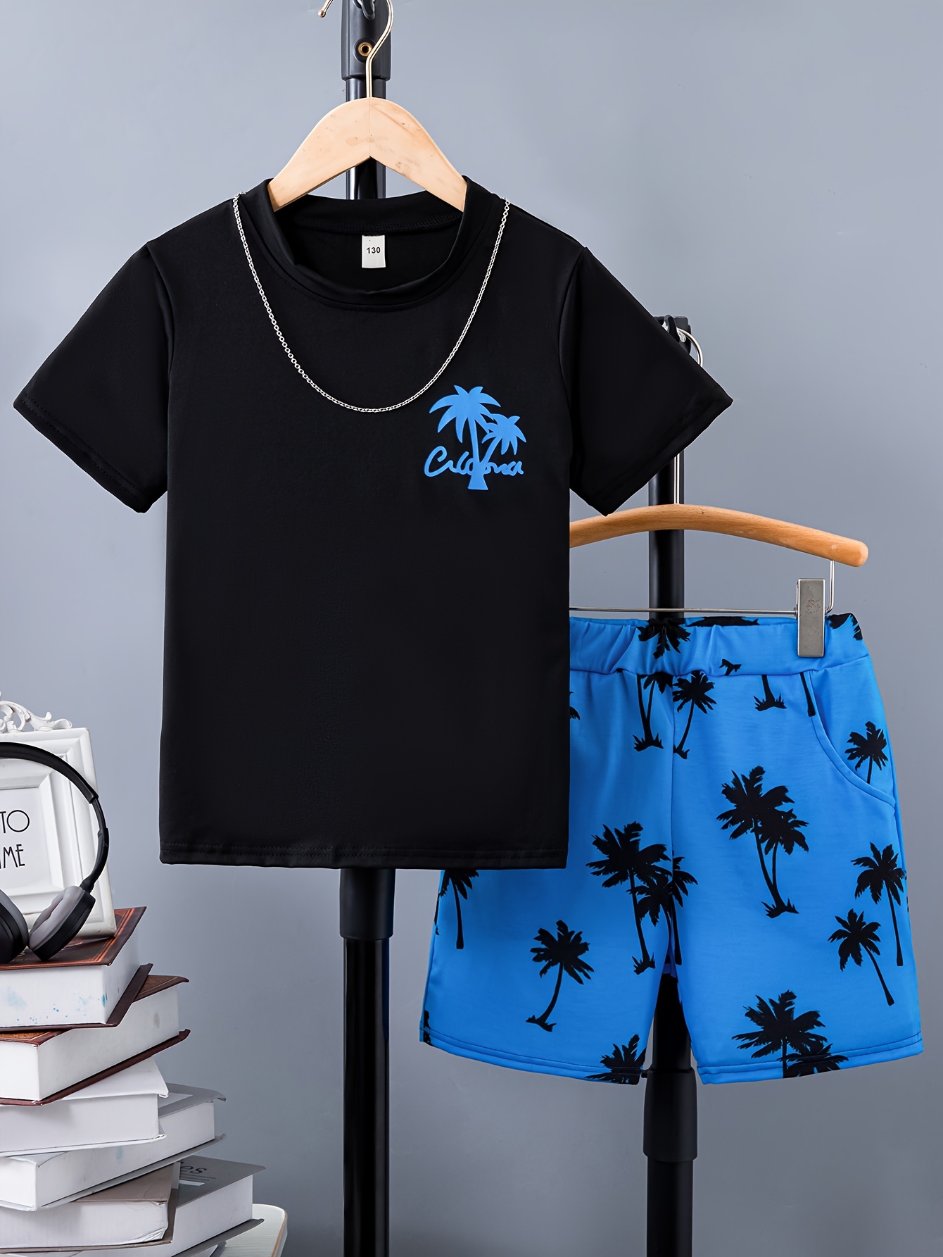 Boys Teen Casual Letter Graphic Print T shirt Swim Trunks - Temu