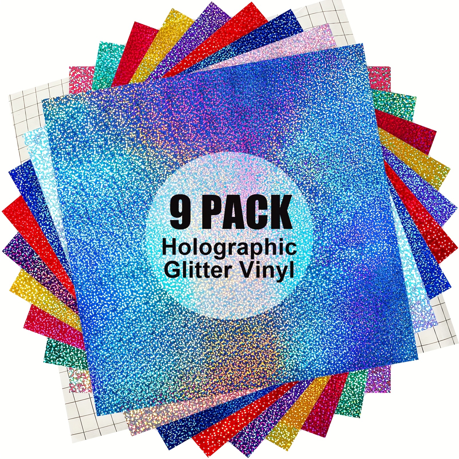 Mixed Color Pack Holographic Vinyl Assorted Opal White - Temu