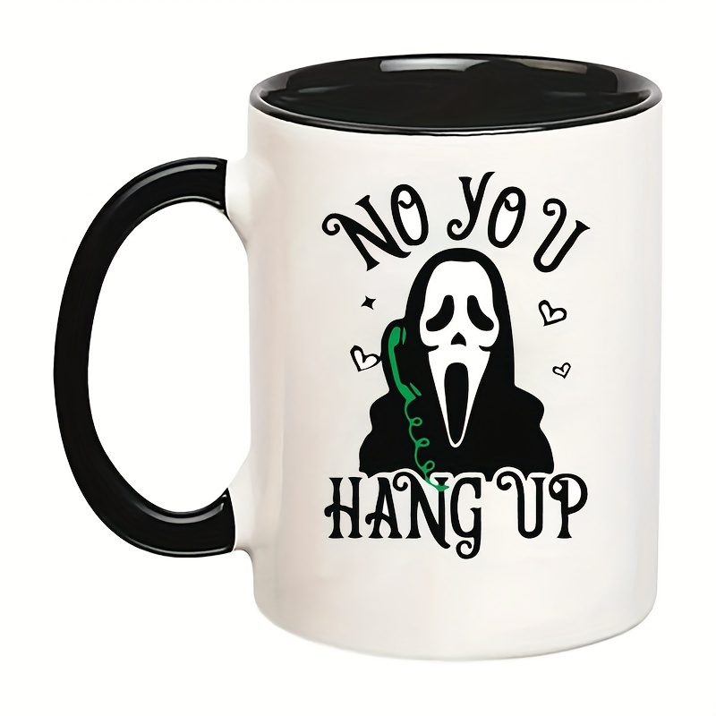 1pc, Halloween Ghost Coffee Mug, 400ml/13.5oz Ceramic Coffee Cups, Cute  Kawaii Water Cups, Summer Winter Drinkware, Birthday Gifts