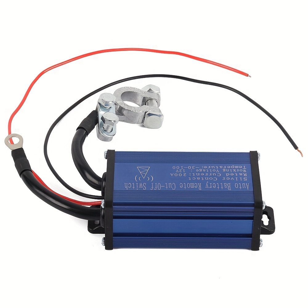 Wireless Remote Car Battery Disconnect Power Cut Off Isolator Kill