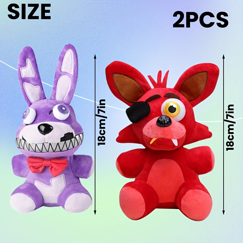 2pcs Stuffed Animal Toy, Plush Animal Doll Combination, Rabbit Plush + Fox  Plush Set-Perfect Gift For Men And Women-Christmas Gift, House Decoration,