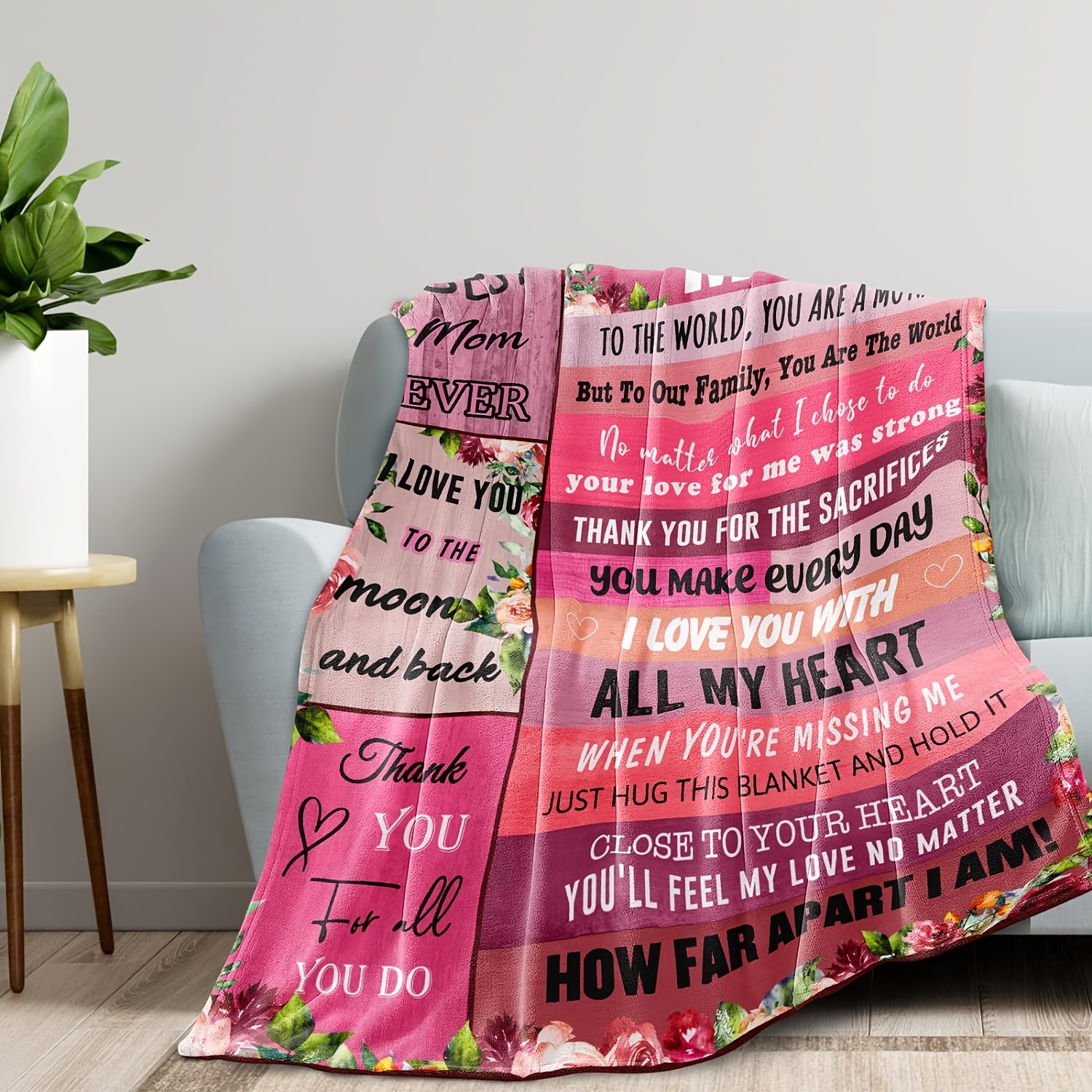 Gifts For Mom Blanket Mom Gifts From Daughter Son Best Mom - Temu