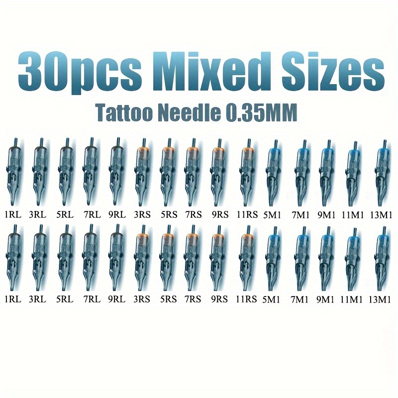 Solong Tattoo Cartridge Needles 50pcs Mixed Sizes