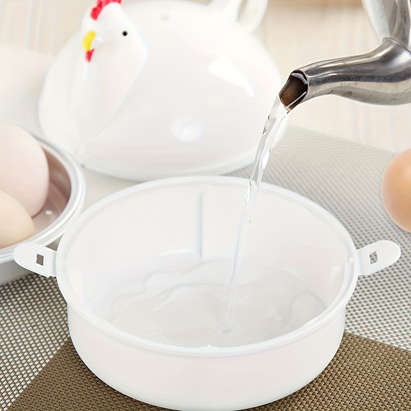 Microwave Egg Cooker, 4 Cavities Egg Cooker for Microwave Egg Boiler with  Lid for Hard Boiled Eggs Microwavable Egg Poacher Cooking Kitchen Tools