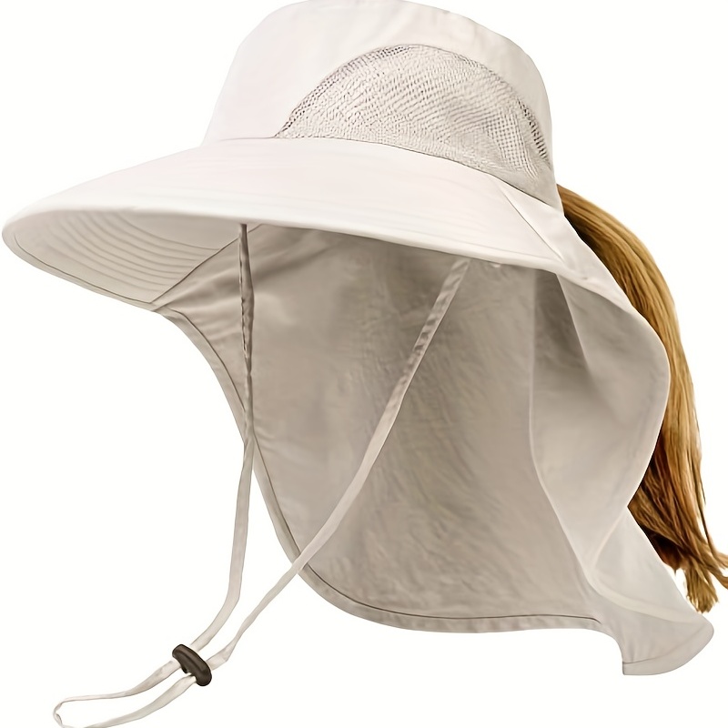 Wide Brim Mesh Bucket Hat Sun Visor Hats Oversize Camping - Temu