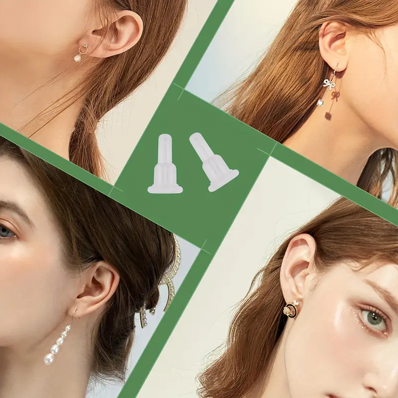 Silicone Earring Pin Backs Full Cover Clear Earring Backs - Temu
