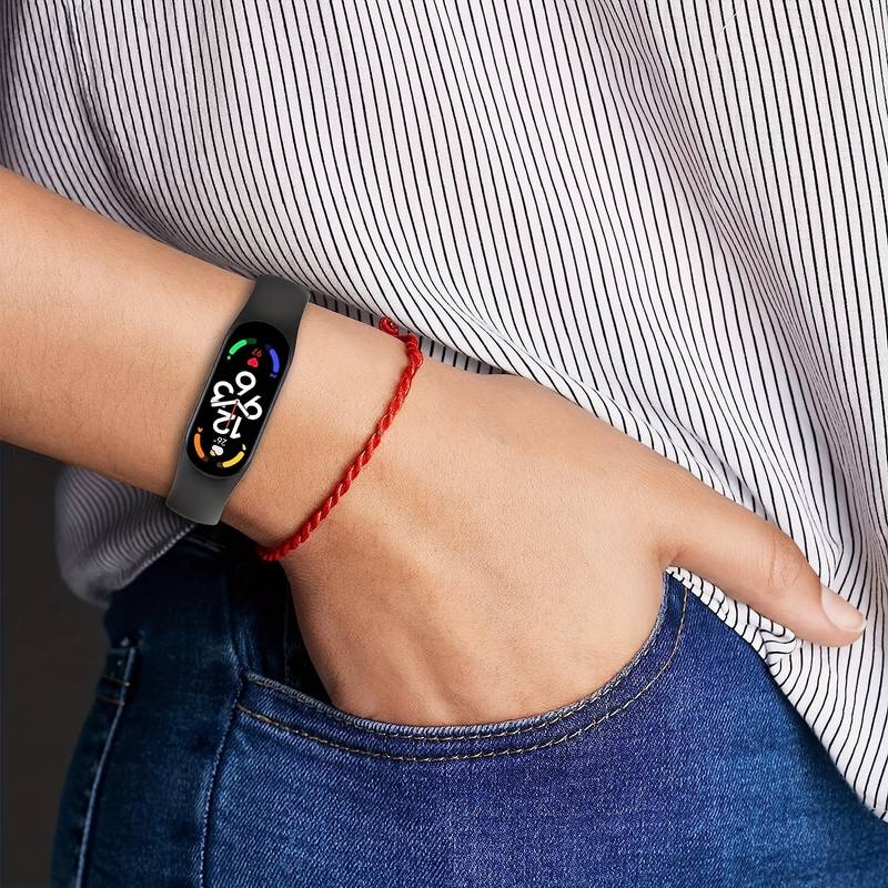 Cinturini In Silicone Per Xiaomi Mi Band 5/6/7 | Regolabili, Antiperdita, Traspiranti, Tanti Colori