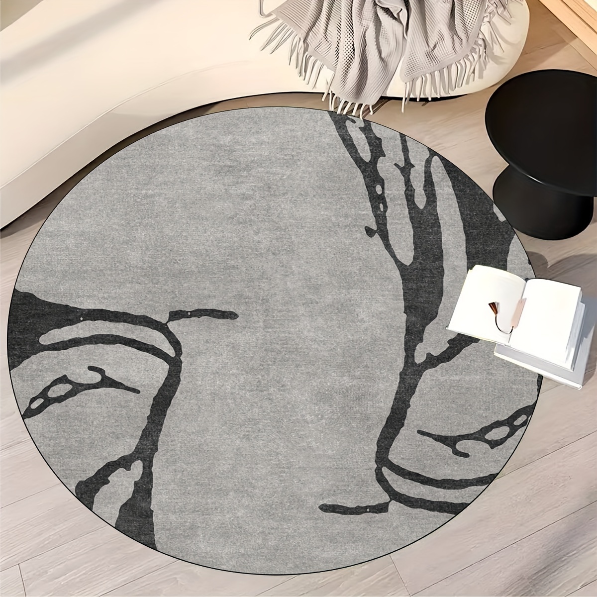 Modern Minimalist Line Carpet, Non-slip Kitchen Mat Floor Cushion