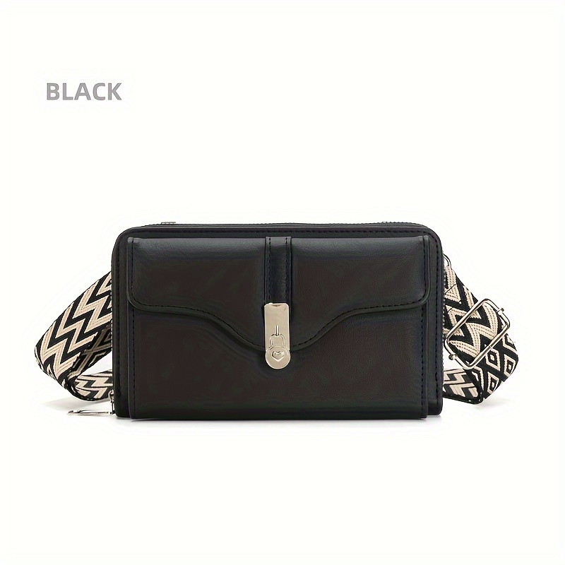 Image of Women' 2023 Autumn/winter New Shoulder Crossbody Bag Broadband Mobile Bag Large Capacity Small Square Bag Colorful Ribbon