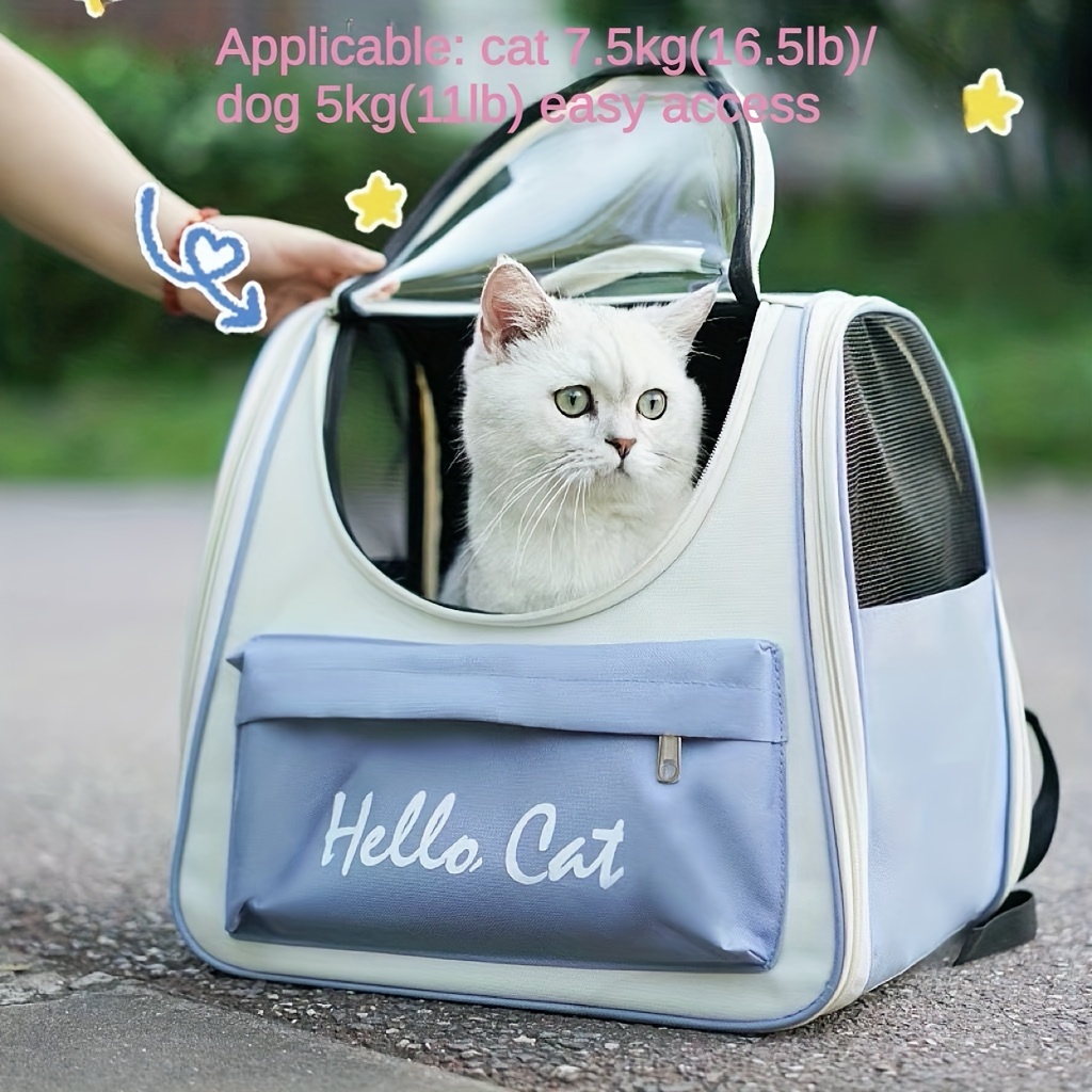 Pet Backpack Carrier For Cat, Space Capsule Design Pet Shoulder Bag,  Breathable Portable Cat Travel Bag - Temu United Arab Emirates