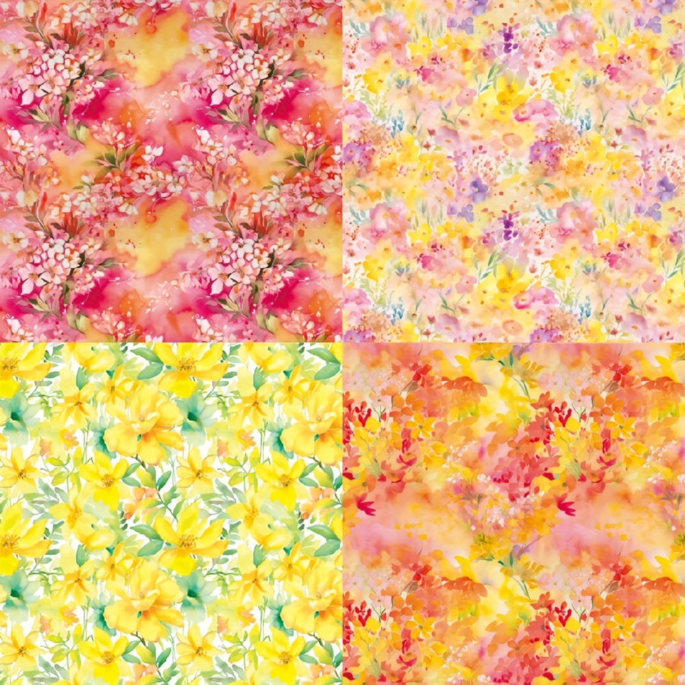 Vintage Flower Leaves Pattern Paper Pads Floral Decorative - Temu