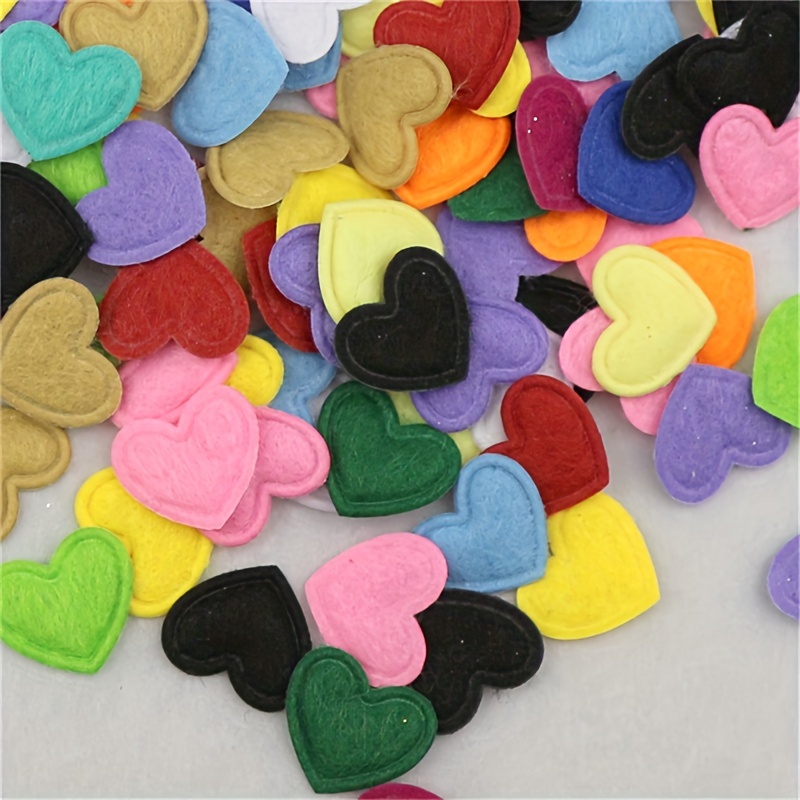 Glitter Cloth Heart Shape Patch For Diy Jewelry Accessories - Temu