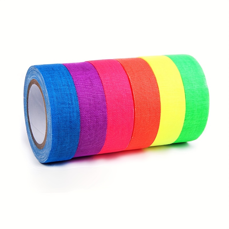 Fluorescent Cloth Tape Luminous Neon Gaffer Tapes Self - Temu