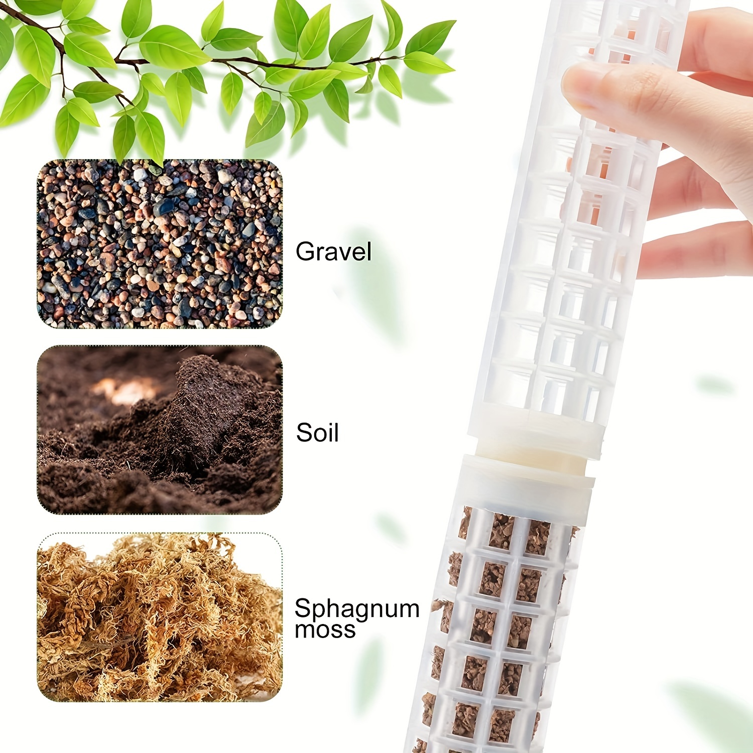 Stackable Mesh Moss Pole For Plants Monstera Plastic Net - Temu