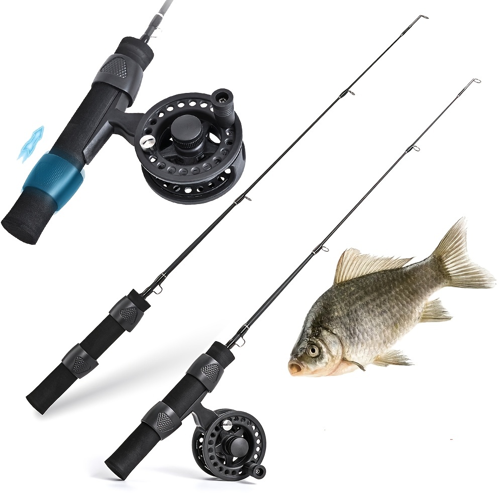 Sougayilang Ice Fishing Rod Portable Ice Fishing Pole Eva - Temu