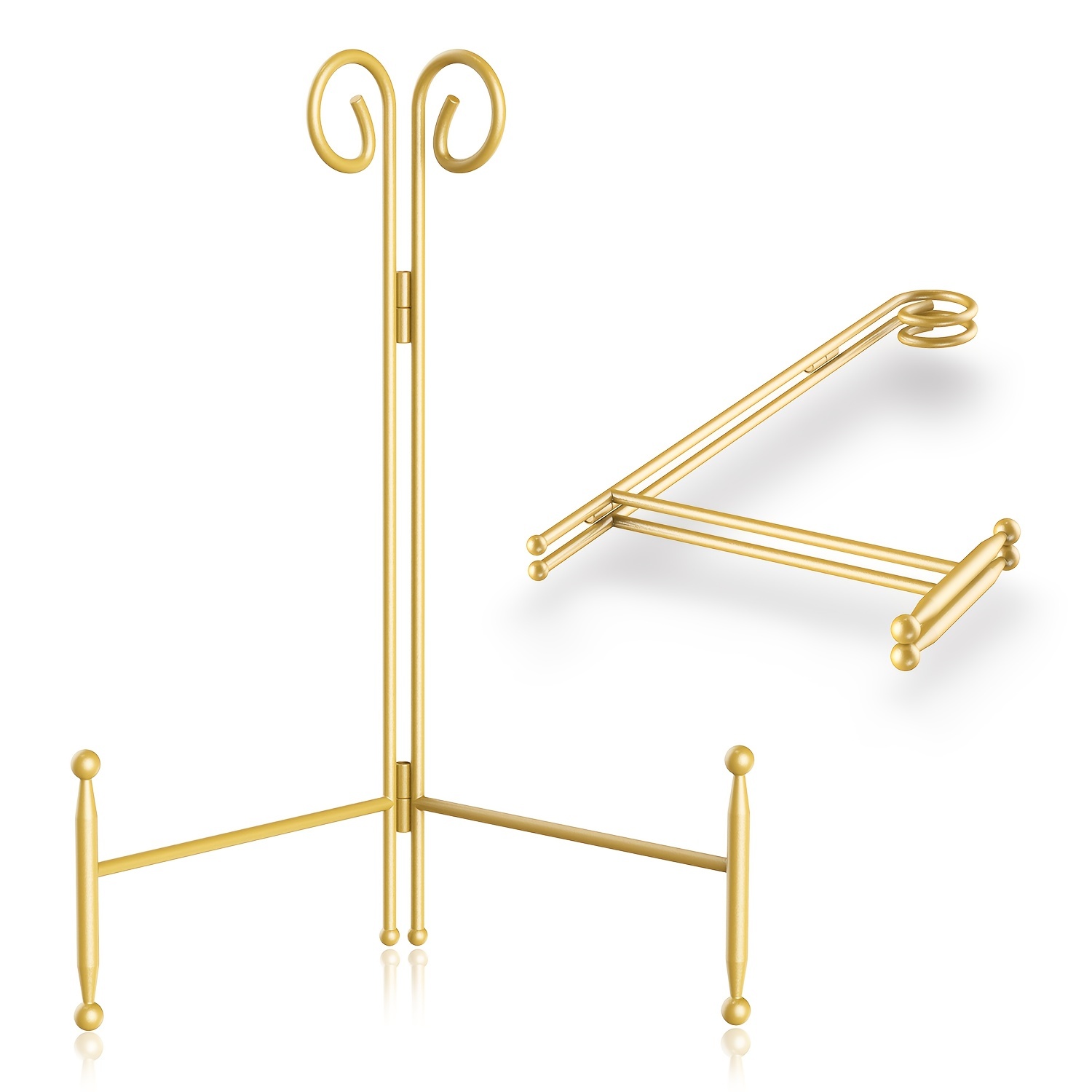 UoYeet Plate Stand 12 Inch Gold Display Plate Holder, Collapsible Iron  Plate Stands for Display, Folding Display Easel for Photo, Pictures,  Decorative