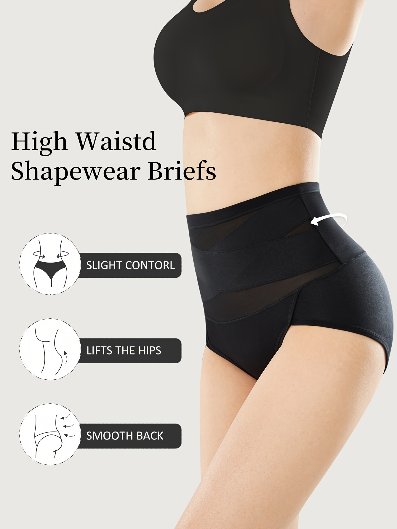  MEIYATING Women's High Waisted Underwear Tummy Control
