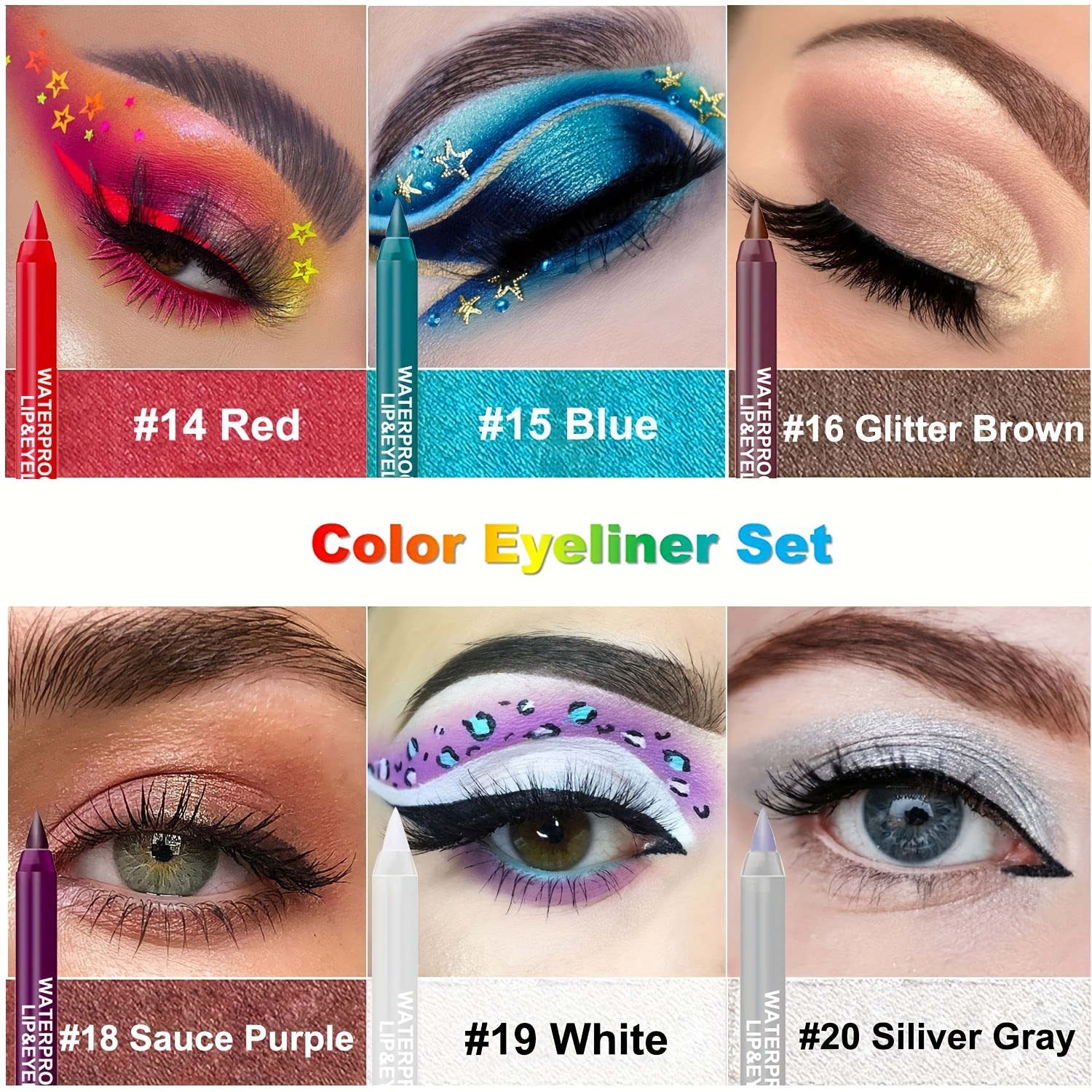 Waterproof Smoked Punk Gothic Eyeliner Halloween Makeup